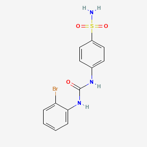 molecular formula C13H12BrN3O3S B4669389 4-({[(2-bromophenyl)amino]carbonyl}amino)benzenesulfonamide 