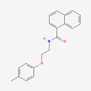 molecular formula C20H19NO2 B4669424 N-[2-(4-methylphenoxy)ethyl]-1-naphthamide 