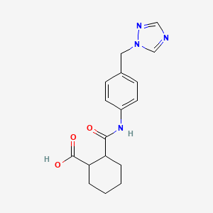 2-({[4-(1H-1,2,4-triazol-1-ylmethyl)phenyl]amino}carbonyl)cyclohexanecarboxylic acid