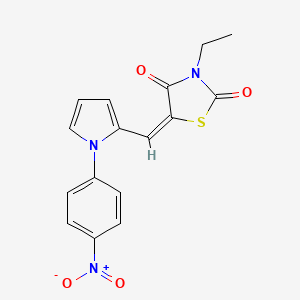 3-ethyl-5-{[1-(4-nitrophenyl)-1H-pyrrol-2-yl]methylene}-1,3-thiazolidine-2,4-dione