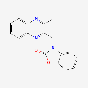 3-[(3-methyl-2-quinoxalinyl)methyl]-1,3-benzoxazol-2(3H)-one