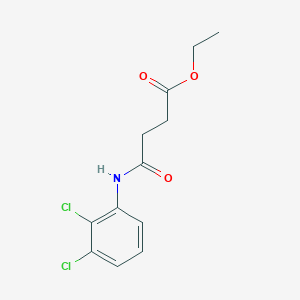 molecular formula C12H13Cl2NO3 B4669559 ethyl 4-[(2,3-dichlorophenyl)amino]-4-oxobutanoate 