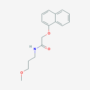 molecular formula C16H19NO3 B4669598 N-(3-methoxypropyl)-2-(1-naphthyloxy)acetamide 