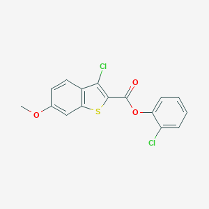 2-Chlorophenyl 3-chloro-6-methoxy-1-benzothiophene-2-carboxylate