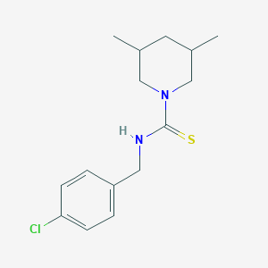 molecular formula C15H21ClN2S B4669656 N-(4-chlorobenzyl)-3,5-dimethyl-1-piperidinecarbothioamide 