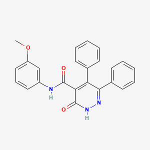 molecular formula C24H19N3O3 B4669671 N-(3-methoxyphenyl)-3-oxo-5,6-diphenyl-2,3-dihydro-4-pyridazinecarboxamide 