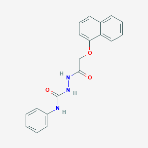 molecular formula C19H17N3O3 B466977 2-[(1-萘氧基)乙酰基]-N-苯肼甲酰胺 CAS No. 443670-95-9