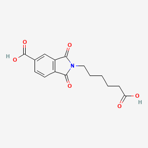 molecular formula C15H15NO6 B4669864 2-(5-carboxypentyl)-1,3-dioxo-5-isoindolinecarboxylic acid CAS No. 29378-16-3