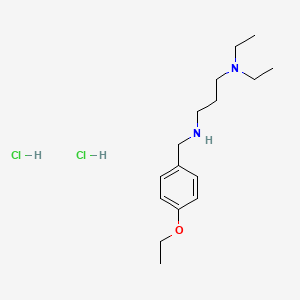 molecular formula C16H30Cl2N2O B4669877 N'-(4-ethoxybenzyl)-N,N-diethyl-1,3-propanediamine dihydrochloride 