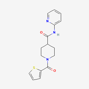 molecular formula C16H17N3O2S B4669893 N-2-pyridinyl-1-(2-thienylcarbonyl)-4-piperidinecarboxamide 