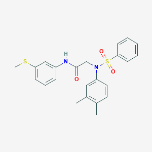 N~2~-(3,4-dimethylphenyl)-N~1~-[3-(methylthio)phenyl]-N~2~-(phenylsulfonyl)glycinamide