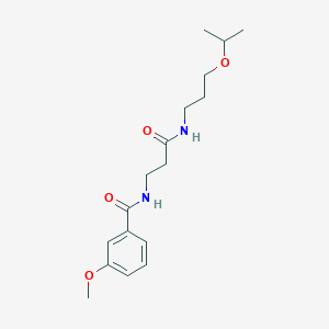 N-{3-[(3-isopropoxypropyl)amino]-3-oxopropyl}-3-methoxybenzamide