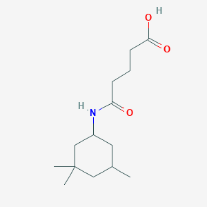 molecular formula C14H25NO3 B4670174 5-oxo-5-[(3,3,5-trimethylcyclohexyl)amino]pentanoic acid 