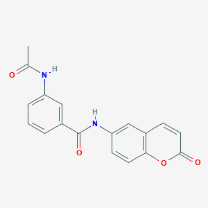 3-(acetylamino)-N-(2-oxo-2H-chromen-6-yl)benzamide