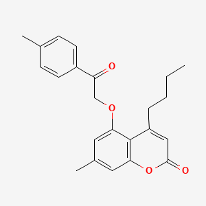 molecular formula C23H24O4 B4670189 4-butyl-7-methyl-5-[2-(4-methylphenyl)-2-oxoethoxy]-2H-chromen-2-one 