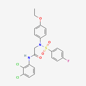 N~1~-(2,3-dichlorophenyl)-N~2~-(4-ethoxyphenyl)-N~2~-[(4-fluorophenyl)sulfonyl]glycinamide