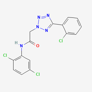 molecular formula C15H10Cl3N5O B4670210 2-[5-(2-chlorophenyl)-2H-tetrazol-2-yl]-N-(2,5-dichlorophenyl)acetamide 