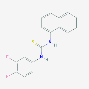 molecular formula C17H12F2N2S B4670218 N-(3,4-difluorophenyl)-N'-1-naphthylthiourea 