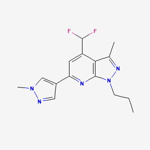 4-(difluoromethyl)-3-methyl-6-(1-methyl-1H-pyrazol-4-yl)-1-propyl-1H-pyrazolo[3,4-b]pyridine