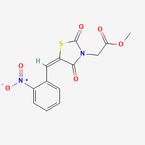 methyl [5-(2-nitrobenzylidene)-2,4-dioxo-1,3-thiazolidin-3-yl]acetate