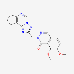 2-(8,9-dihydro-7H-cyclopenta[e][1,2,4]triazolo[1,5-c]pyrimidin-2-ylmethyl)-7,8-dimethoxy-1(2H)-phthalazinone