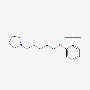 1-[5-(2-tert-butylphenoxy)pentyl]pyrrolidine