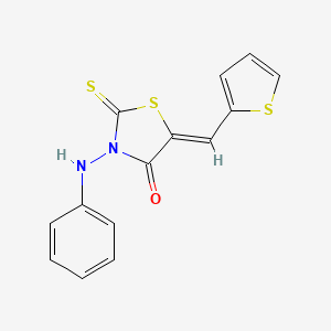 3-anilino-5-(2-thienylmethylene)-2-thioxo-1,3-thiazolidin-4-one