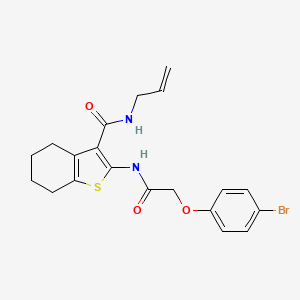 N-allyl-2-{[(4-bromophenoxy)acetyl]amino}-4,5,6,7-tetrahydro-1-benzothiophene-3-carboxamide