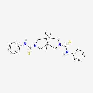 molecular formula C23H28N4S2 B4670357 1,5-dimethyl-N,N'-diphenyl-3,7-diazabicyclo[3.3.1]nonane-3,7-dicarbothioamide 
