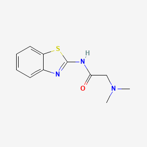 molecular formula C11H13N3OS B4670383 N~1~-1,3-benzothiazol-2-yl-N~2~,N~2~-dimethylglycinamide 