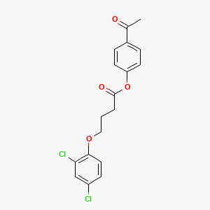 molecular formula C18H16Cl2O4 B4670457 4-acetylphenyl 4-(2,4-dichlorophenoxy)butanoate 