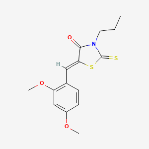 5-(2,4-dimethoxybenzylidene)-3-propyl-2-thioxo-1,3-thiazolidin-4-one