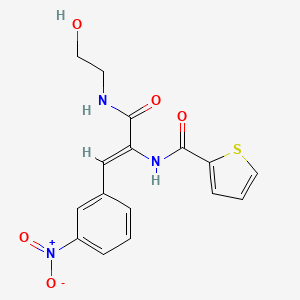 N-[1-{[(2-hydroxyethyl)amino]carbonyl}-2-(3-nitrophenyl)vinyl]-2-thiophenecarboxamide