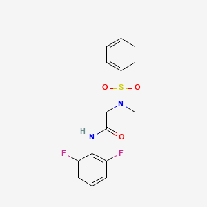 N~1~-(2,6-difluorophenyl)-N~2~-methyl-N~2~-[(4-methylphenyl)sulfonyl]glycinamide