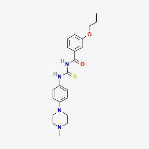 N-({[4-(4-methyl-1-piperazinyl)phenyl]amino}carbonothioyl)-3-propoxybenzamide