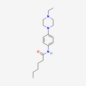 N-[4-(4-ethyl-1-piperazinyl)phenyl]hexanamide