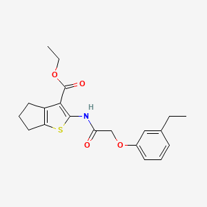 ethyl 2-{[(3-ethylphenoxy)acetyl]amino}-5,6-dihydro-4H-cyclopenta[b]thiophene-3-carboxylate