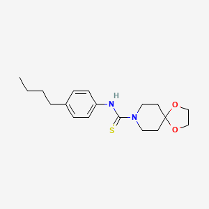 molecular formula C18H26N2O2S B4670663 N-(4-butylphenyl)-1,4-dioxa-8-azaspiro[4.5]decane-8-carbothioamide 