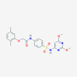 N-{4-[(2,6-dimethoxypyrimidin-4-yl)sulfamoyl]phenyl}-2-(2,5-dimethylphenoxy)acetamide