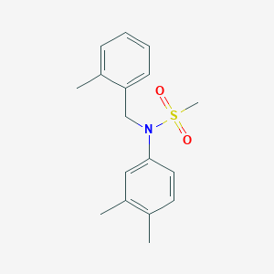 molecular formula C17H21NO2S B4670781 N-(3,4-dimethylphenyl)-N-(2-methylbenzyl)methanesulfonamide 