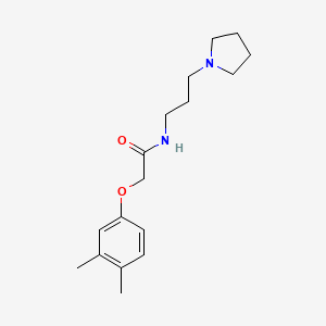molecular formula C17H26N2O2 B4670795 2-(3,4-dimethylphenoxy)-N-[3-(1-pyrrolidinyl)propyl]acetamide 