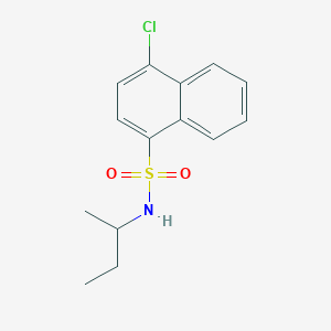 molecular formula C14H16ClNO2S B4670814 N-(sec-butyl)-4-chloro-1-naphthalenesulfonamide 