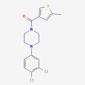 molecular formula C16H16Cl2N2OS B4670847 1-(3,4-dichlorophenyl)-4-[(5-methyl-3-thienyl)carbonyl]piperazine 