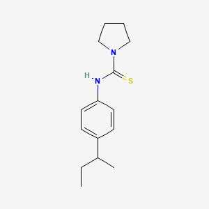 molecular formula C15H22N2S B4670854 N-(4-sec-butylphenyl)-1-pyrrolidinecarbothioamide 