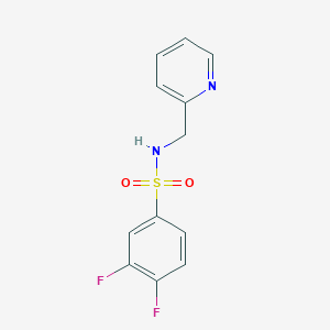 molecular formula C12H10F2N2O2S B4670918 3,4-difluoro-N-(2-pyridinylmethyl)benzenesulfonamide CAS No. 725215-56-5