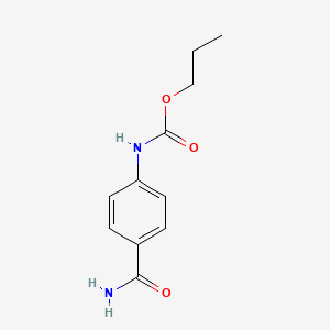 molecular formula C11H14N2O3 B4670942 propyl [4-(aminocarbonyl)phenyl]carbamate 