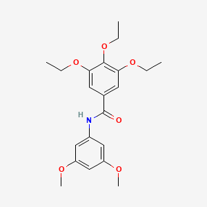 molecular formula C21H27NO6 B4670955 N-(3,5-dimethoxyphenyl)-3,4,5-triethoxybenzamide 