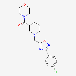 molecular formula C19H23ClN4O3 B4670970 4-[(1-{[3-(4-chlorophenyl)-1,2,4-oxadiazol-5-yl]methyl}-3-piperidinyl)carbonyl]morpholine 