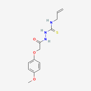 molecular formula C13H17N3O3S B4670978 N-allyl-2-[(4-methoxyphenoxy)acetyl]hydrazinecarbothioamide 
