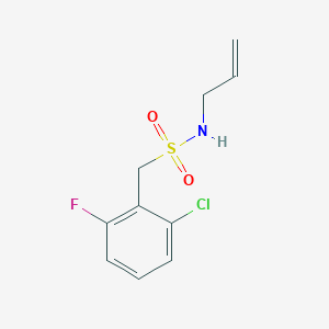 molecular formula C10H11ClFNO2S B4670993 N-allyl-1-(2-chloro-6-fluorophenyl)methanesulfonamide 